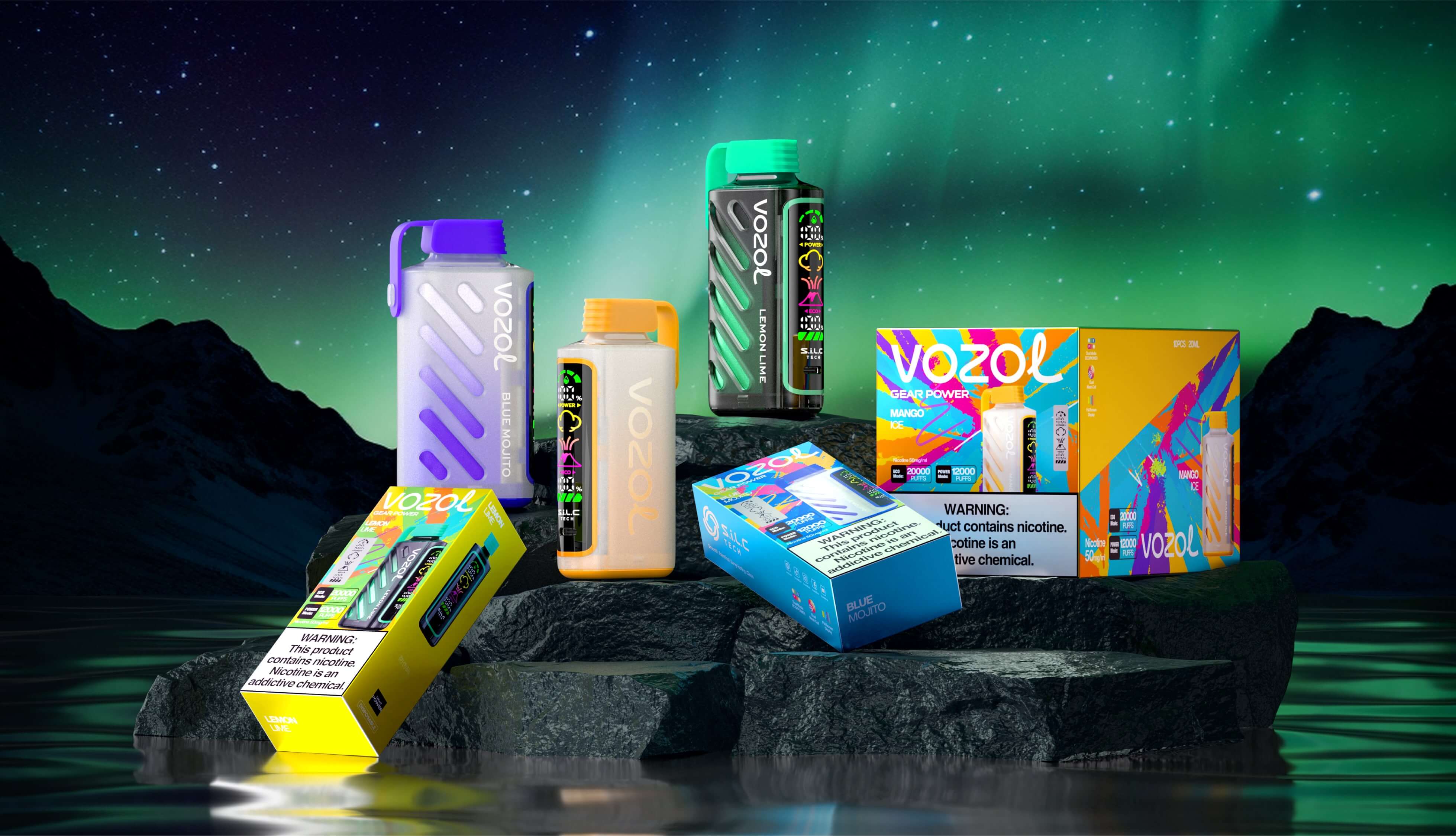 elfbar elfa master akku Vozol Gear Shisha Cherry Cola 25000 Puffs (5MG) Disposable Vape main image 1