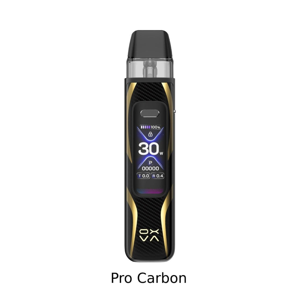 Ova Xlim Pro 3 Pro Cabon Vape device on a white background