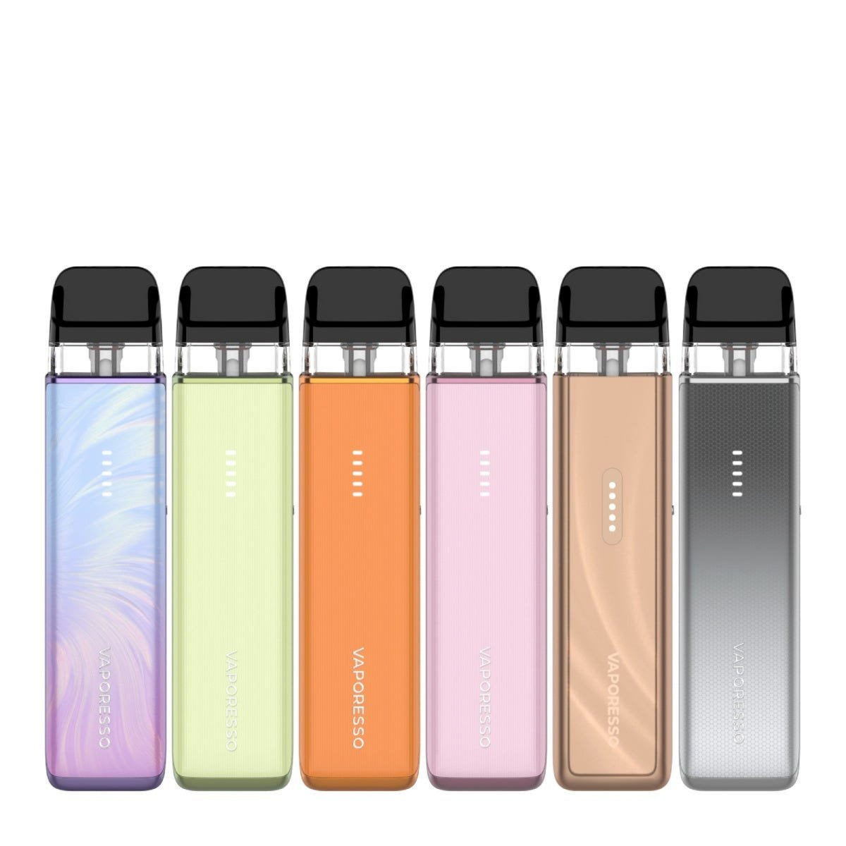 Vaporesso Xros 6 Mini 6 Vape Devices On A white Background