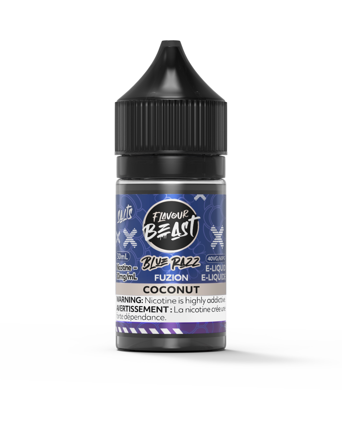 flavour beast blue razz coconut fuzion e-liquid 2