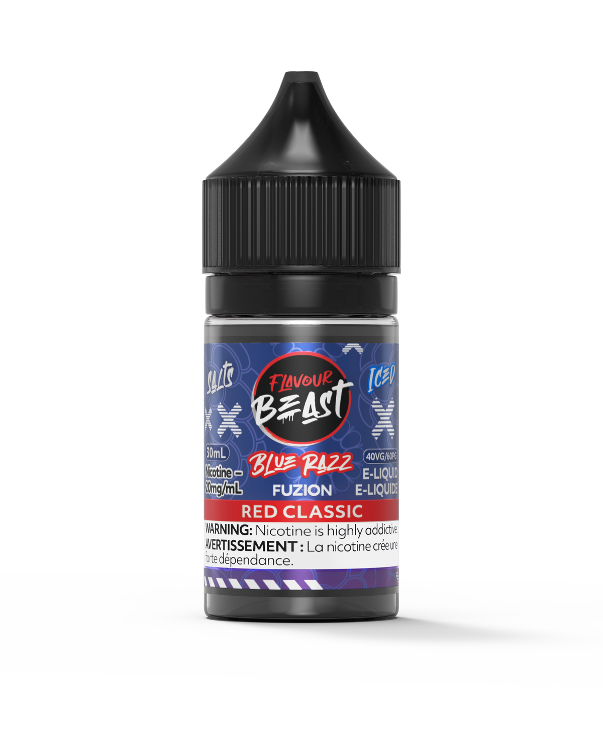 flavour beast blue razz fuzion red classic iced 3