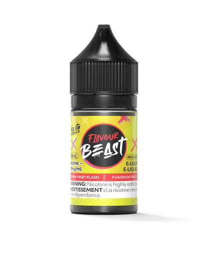 Flavour Beast E-Liquid - Flippin' Fruit Flash 3mg 30mL bottle, showcasing a vibrant fusion of tropical fruits, berries, and citrus flavors.