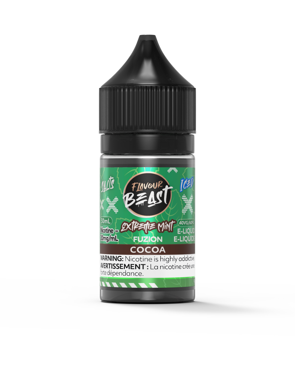 flavour beast extreme mint fuzion cocoa iced e-liquid 3