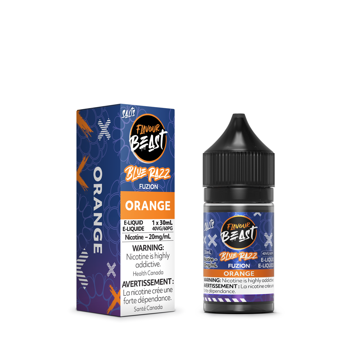 flavour beast blue razz fuzion orange e-liquid 3