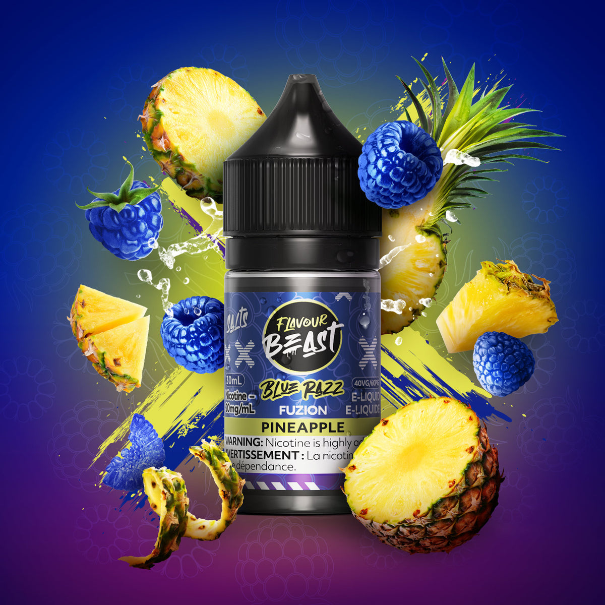 flavour beast blue razz fuzion pineapple