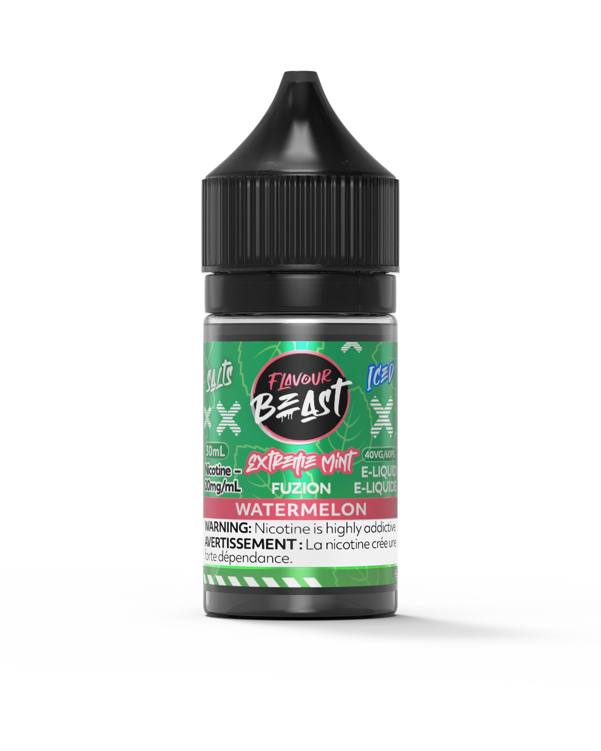 flavour beast extreme mint fuzion watermelon iced e-liquid 2