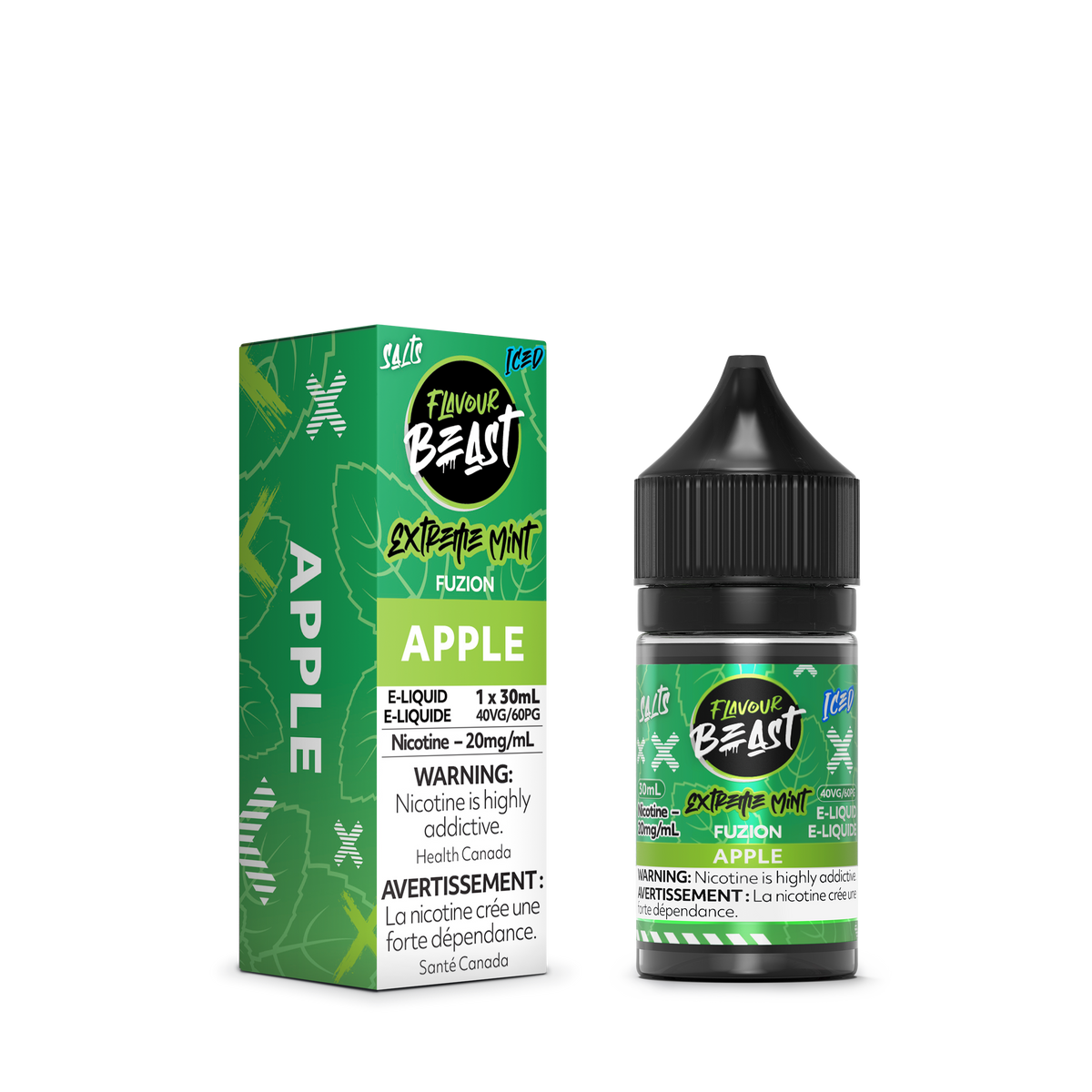 flavour beast extreme mint fuzion apple iced 2