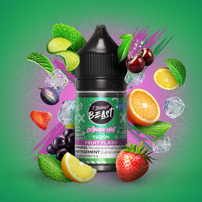 flavour beast extreme mint fuzion fruit flash iced e-liquid