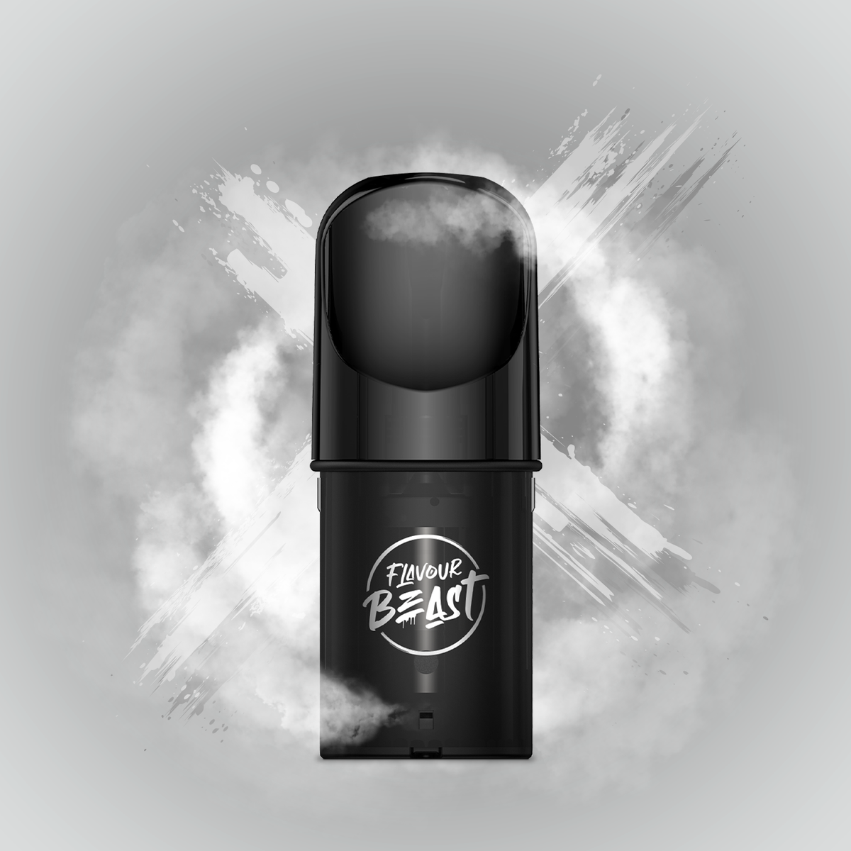 Flavour Beast Pod Pack - Clear 2 displayed against a neutral, minimalist background, highlighting its simple and satisfying profile.