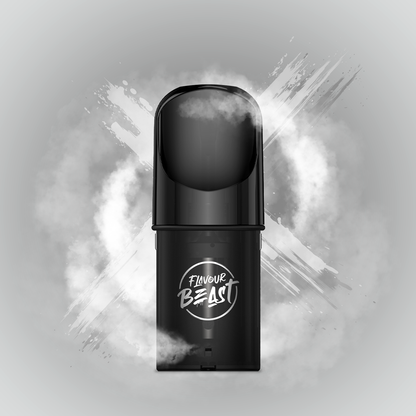 Flavour Beast Pod Pack - Clear 2 displayed against a neutral, minimalist background, highlighting its simple and satisfying profile.