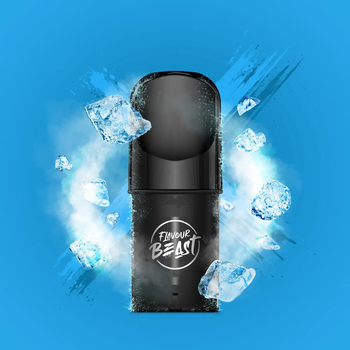 Flavour Beast Pod Pack - Northern 2 displayed against a crisp, icy-themed background, highlighting its frosty and smooth profile.