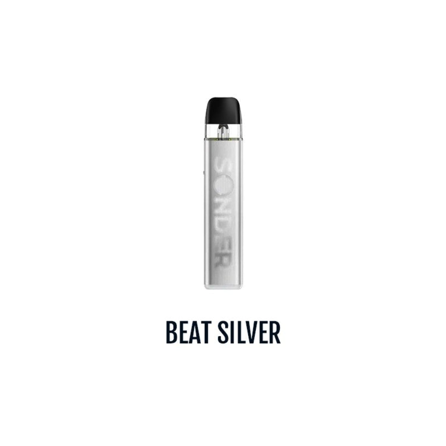 Geekvape  Sonder Q 3 vape device, shown against a plain white background with the text 'BEAT SILVER' underneath.