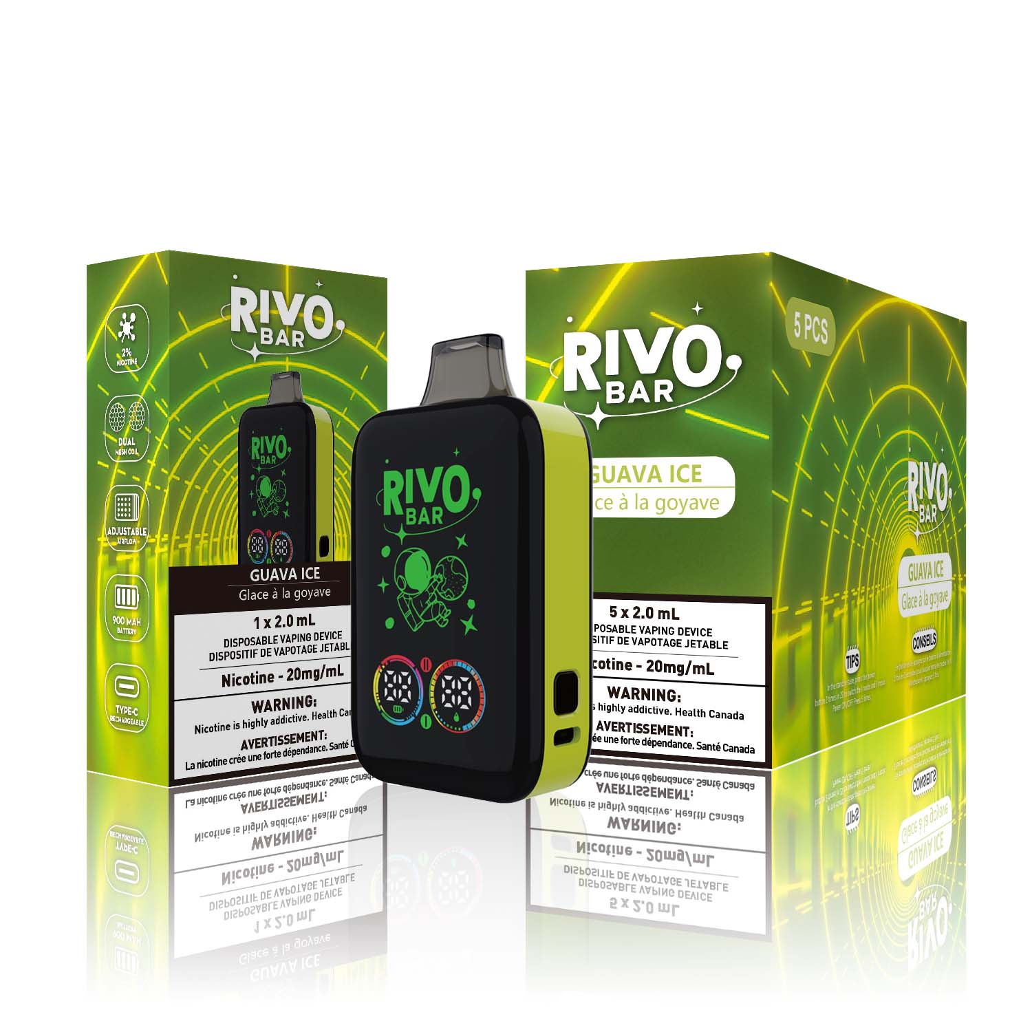 Rivo Bar Guava Ice Disposable