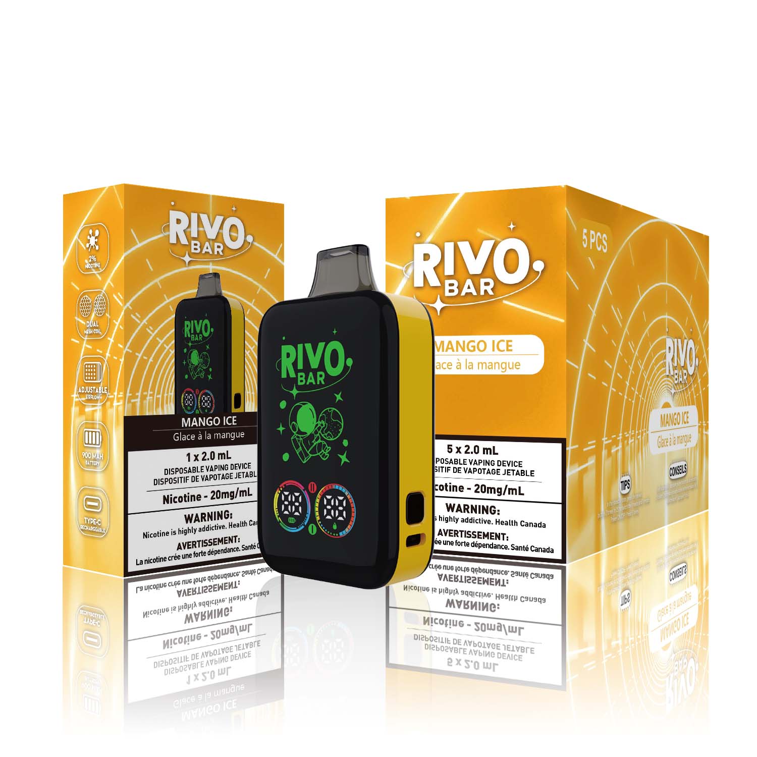 Rivo Bar Mango Ice Disposable