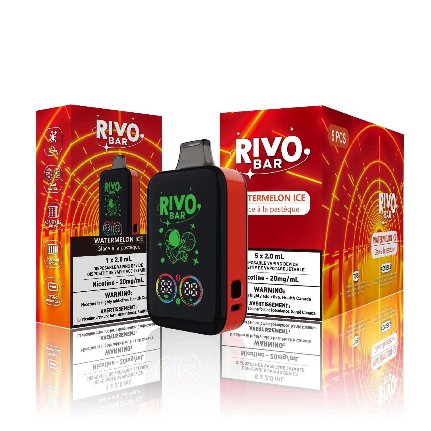 Rivo Bar Watermelon Ice Disposable