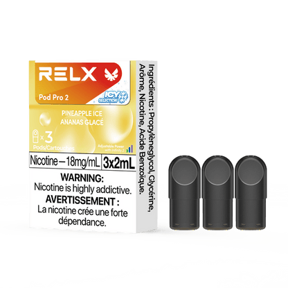 Relx Pinapple RELX Pineapple Ice | Fruit Series Collection | Pod Pro 2 – wickz vape