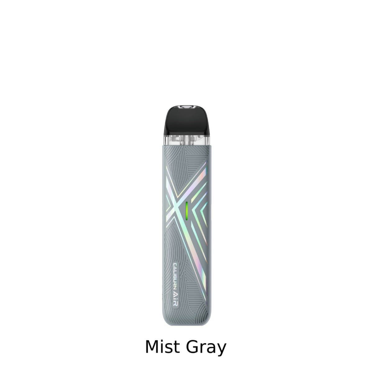 Uwell Caliburn Air Mist Gray Vape device On a White Background