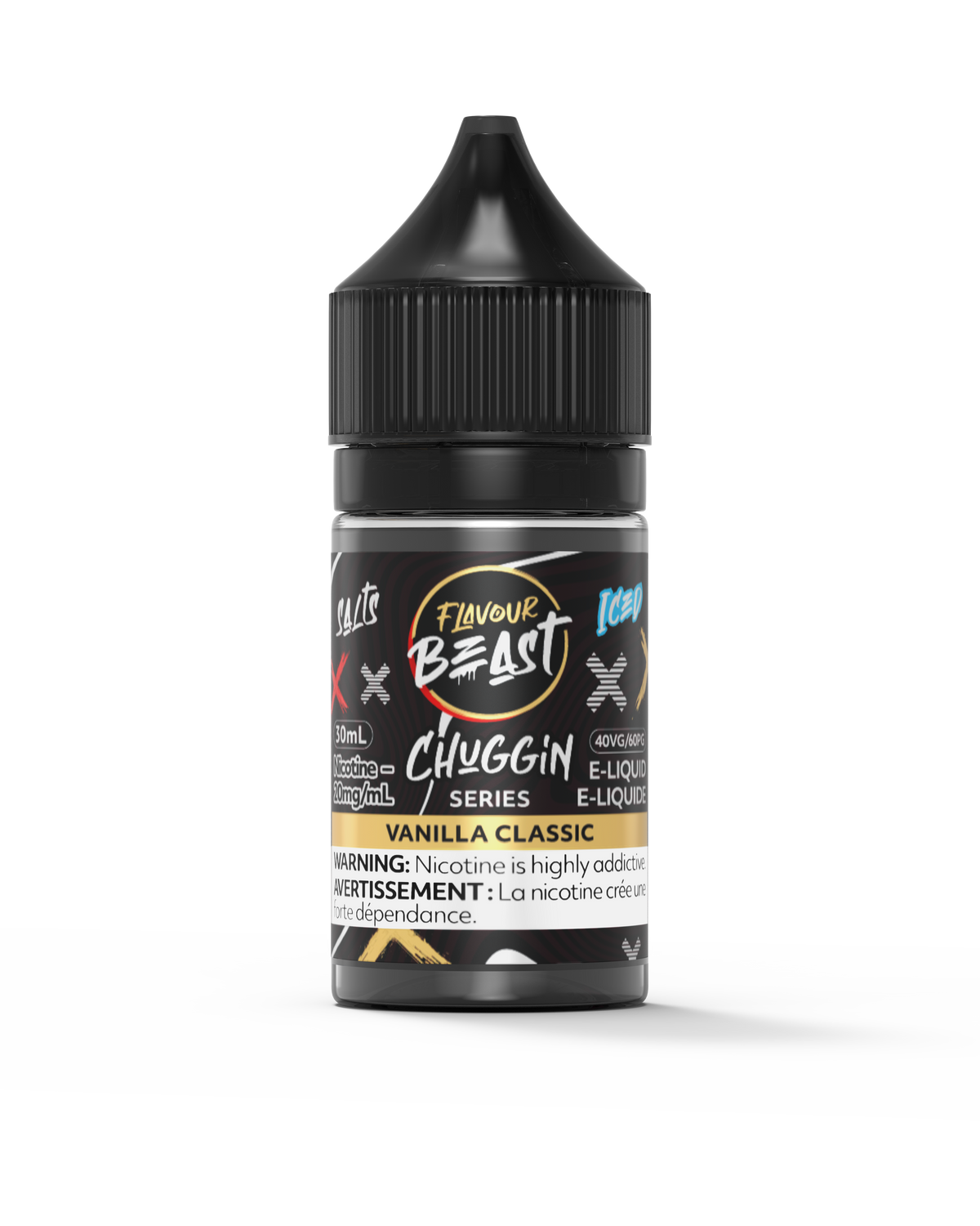 Flavour Beast Chuggin - Vanilla Classic 3mg 30mL bottle, showcasing its smooth vanilla and spice flavor.