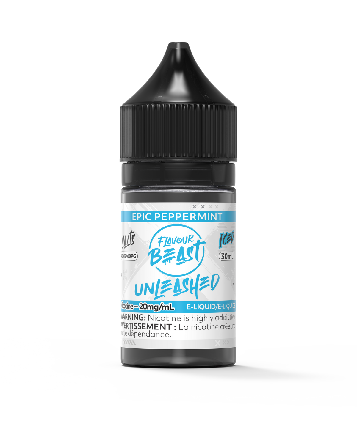 Flavour Beast Unleashed - Epic Peppermint 3mg 30mL bottle, showcasing its bold peppermint and icy flavor.