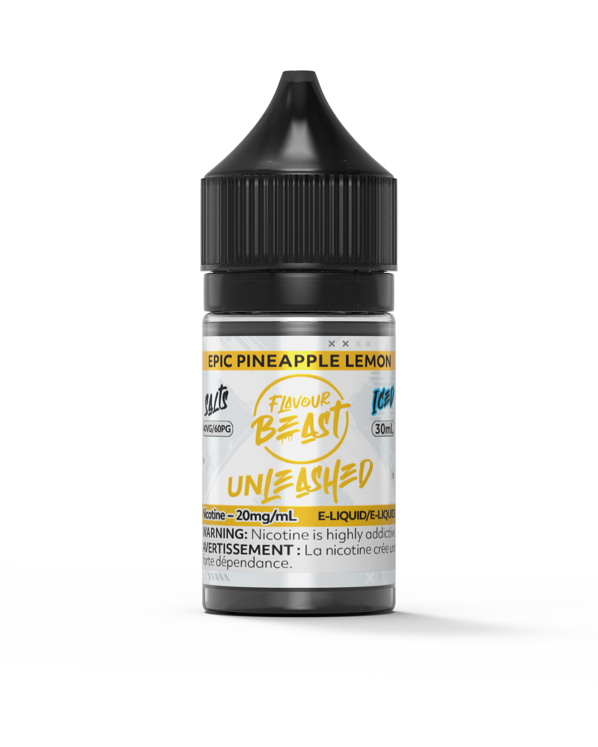 Flavour Beast Unleashed - Epic Pineapple Lemon 3mg 30mL bottle, showcasing its tropical pineapple and zesty lemon flavor.