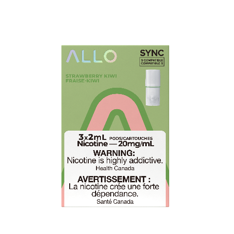 Allo Sync Replacement Pod Pack Strawberry Kiwi 3/pk