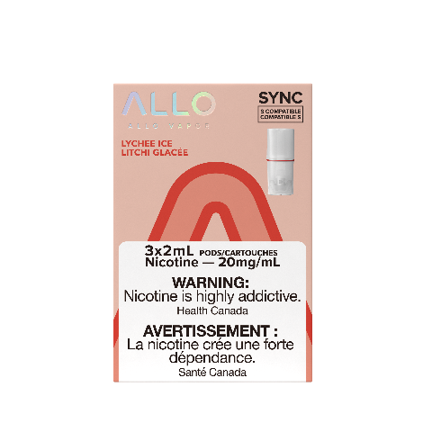Allo Sync Replacement Pod Pack Lychee Ice 3/pk