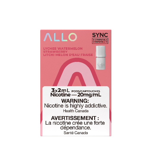 Allo Sync Replacement Pod Pack Lychee Watermelon Strawberry 3/pk