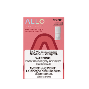 Allo Sync Replacement Pod Pack Pomegranate Ice 3/pk