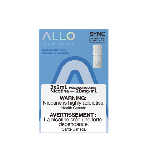 Allo Sync Replacement Pod Pack Blueberry Ice 3/pk