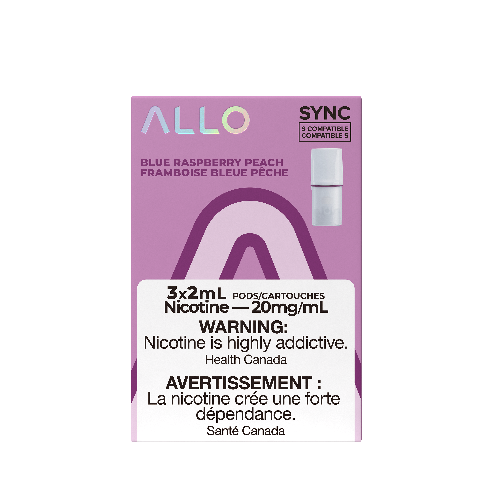 Allo Sync Replacement Pod Pack Blue Raspberry Peach 3/pk